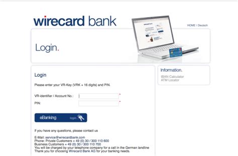 wirecard online banking
